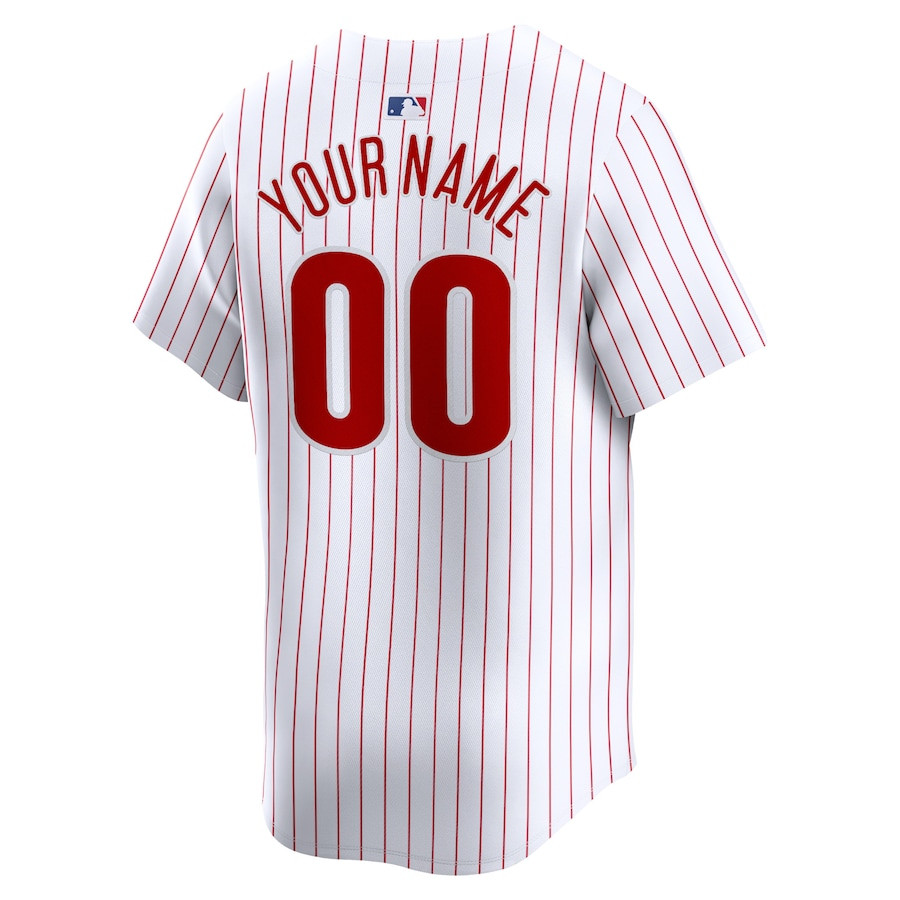 Philadelphia Phillies Home Limited Custom White MLB Jersey Youth