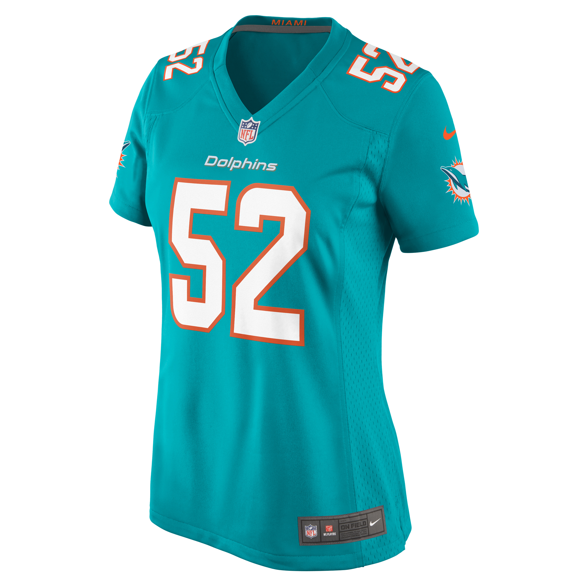 Miami Dolphins Patrick Paul Aqua Game NFL Jersey Women's