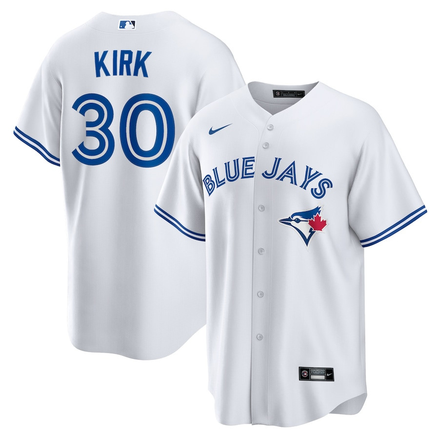 Alejandro Kirk 30 Toronto Blue Jays White MLB Jersey Men's
