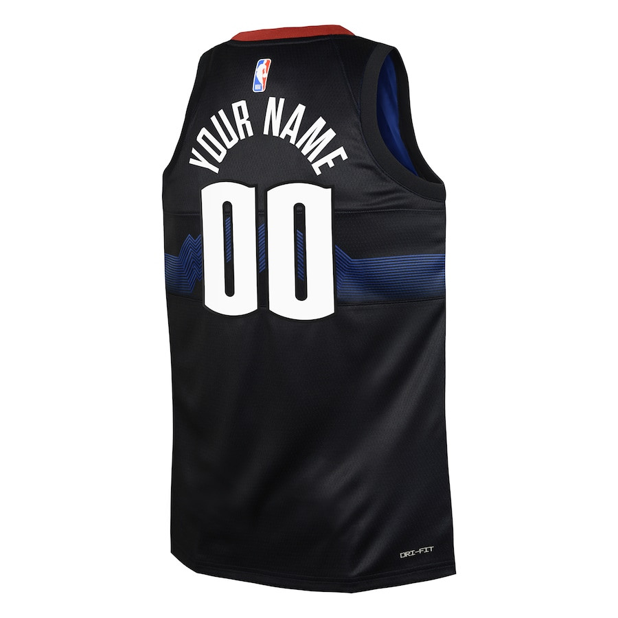 Denver Nuggets 2023/24 City Edition Swingman Custom Black NBA Jersey Youth