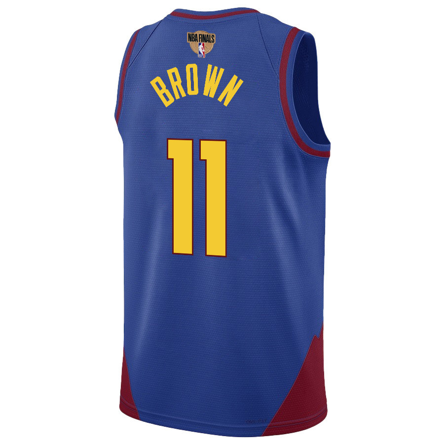 Bruce Brown 11 Denver Nuggets Final Champions 2023 Swingma Blue NBA Jersey Youth