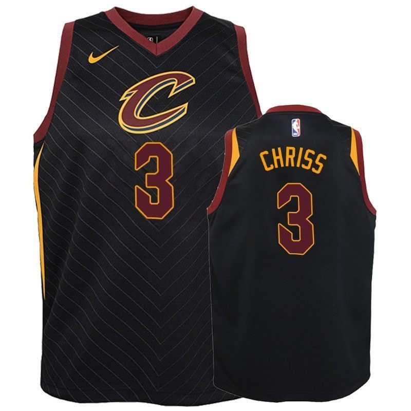 Cleveland Cavaliers Marquese Chriss 3 Statet Black NBA Jersey Youth