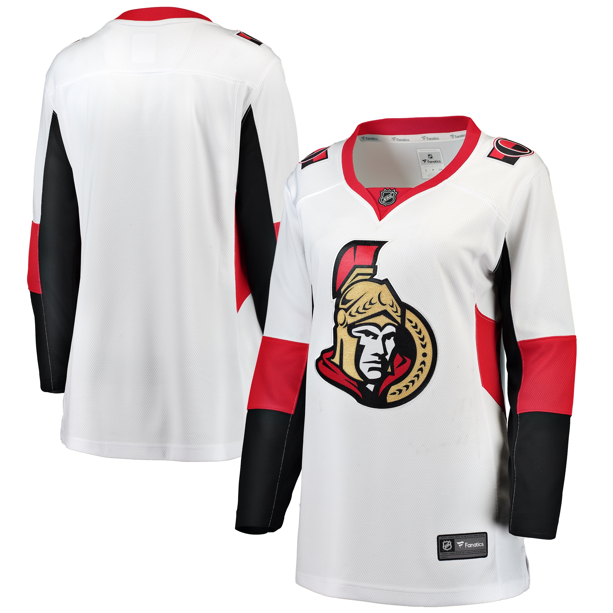 Ottawa Senators White Away Breakaway NHL Jersey Women's