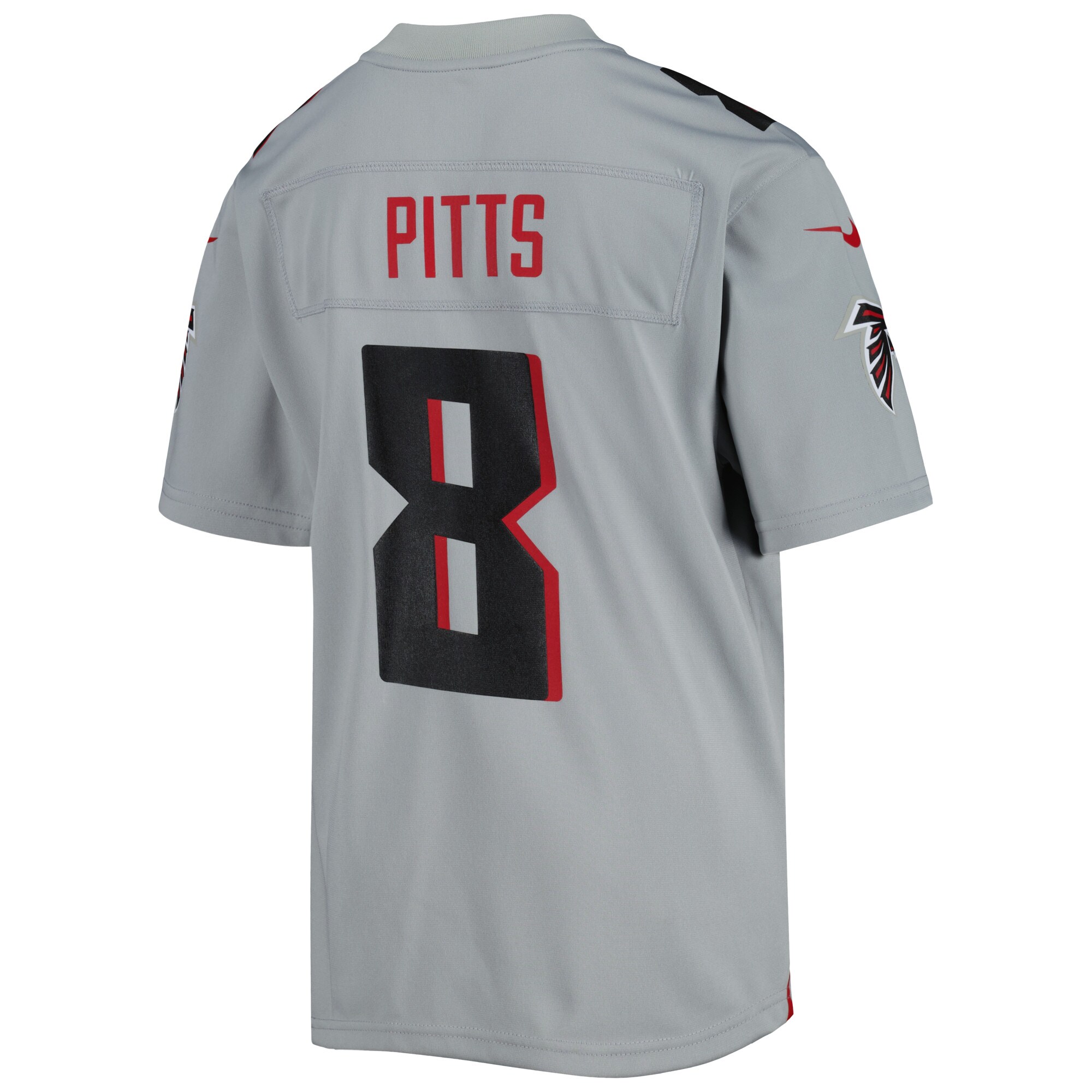 Atlanta Falcons Kyle Pitts Gray Inverted Game NFL Jersey Youth