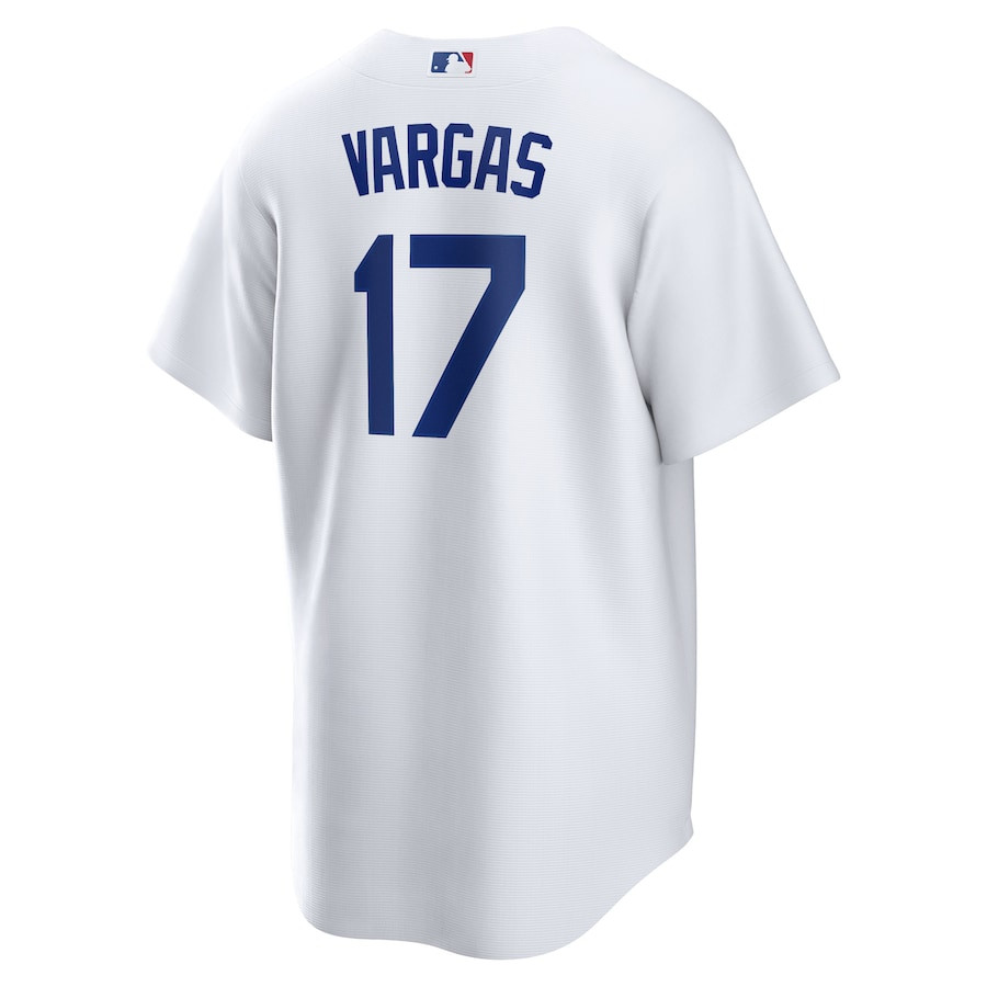Miguel Vargas 17 Los Angeles Dodgers White MLB Jersey Men's