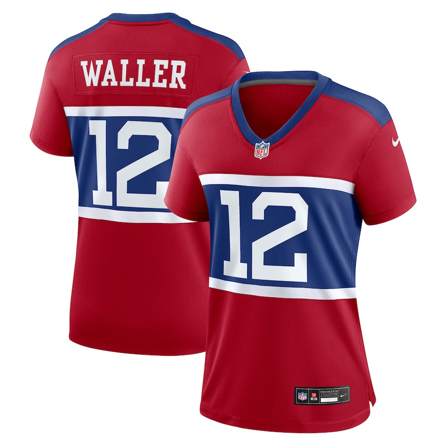 Darren Waller 12 New York Giants Alternate Retired Player Game Century Red NFL Jersey Women's