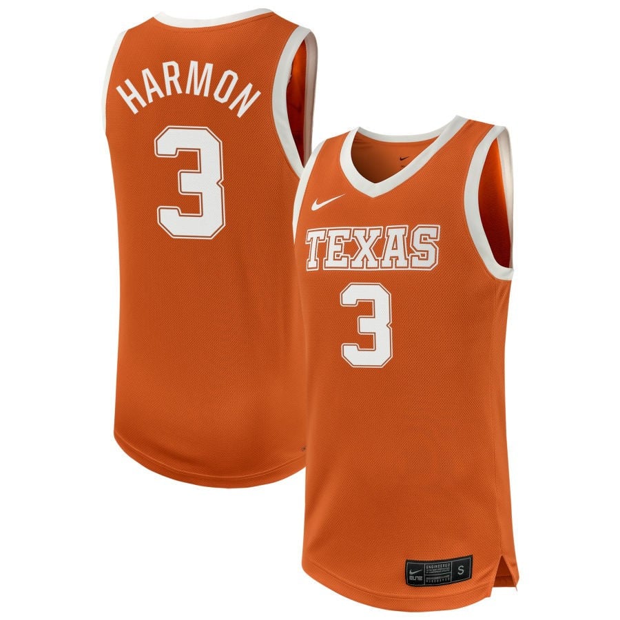 Rori Harmon 3 Texas Longhorn Unisex NIL Texas Orange NCAA Jersey Unisex