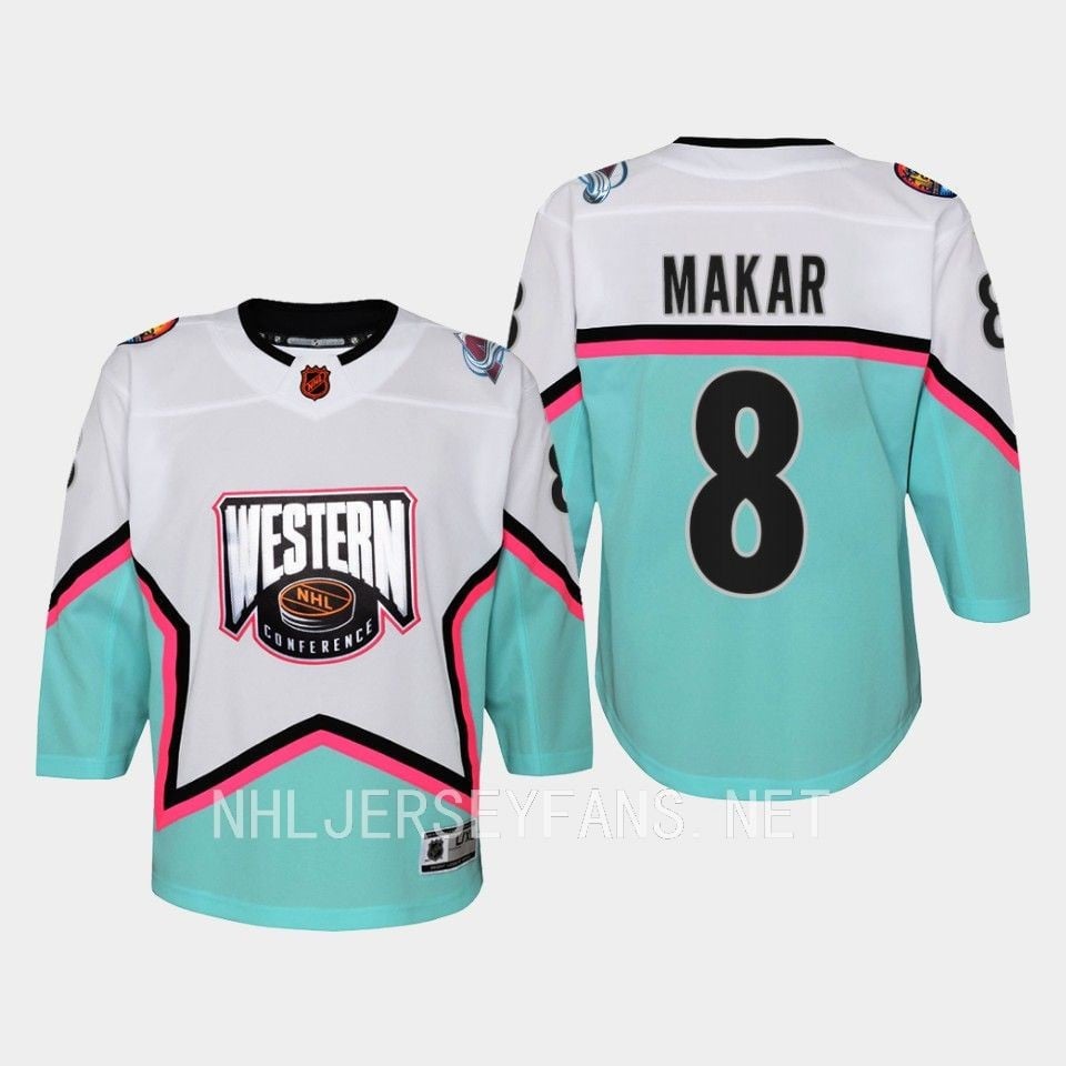Cale Makar 8 Colorado Avalanche 2023 All Star Western White NHL Jersey Men's