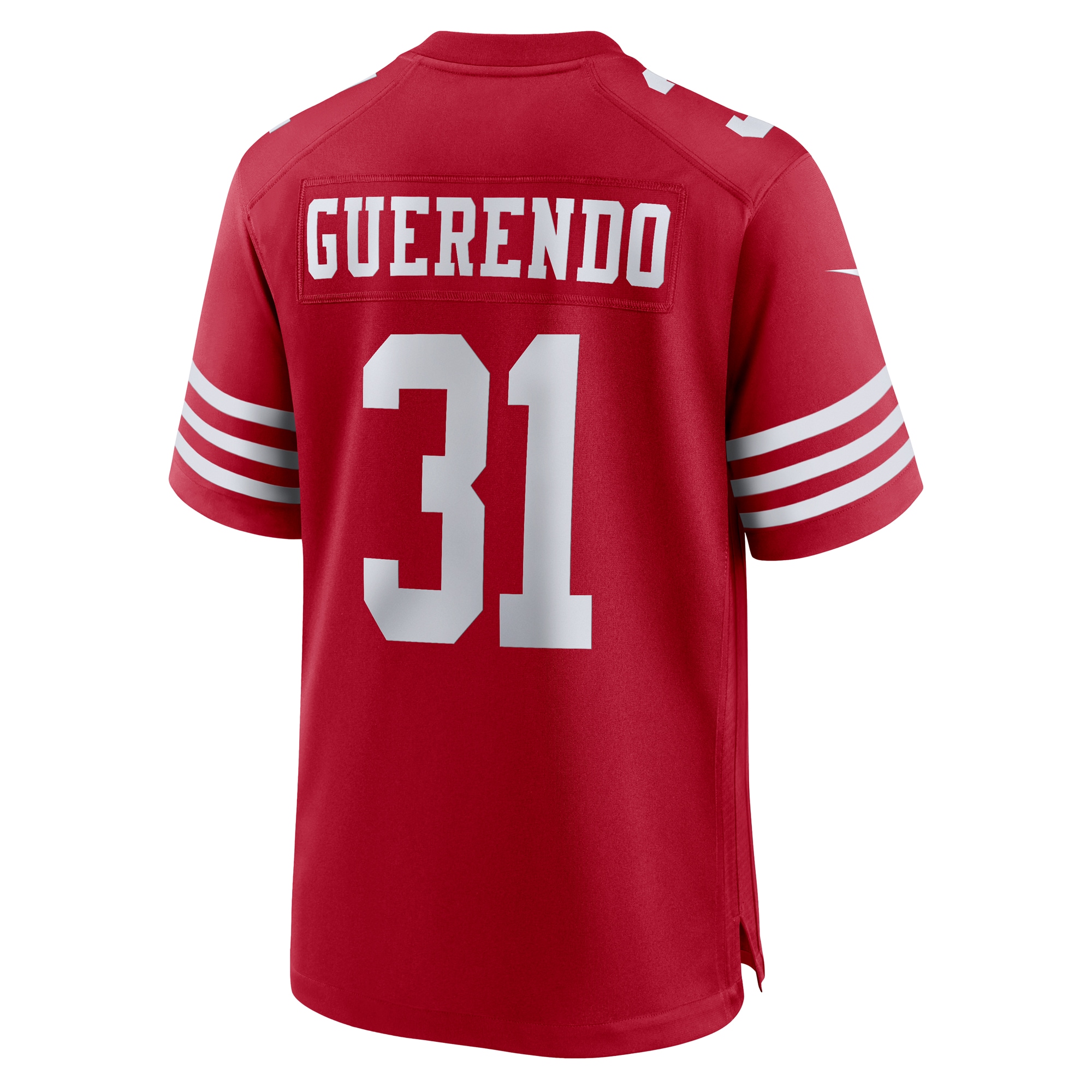San Francisco 49ers Isaac Guerendo Scarlet Game NFL Jersey Men's