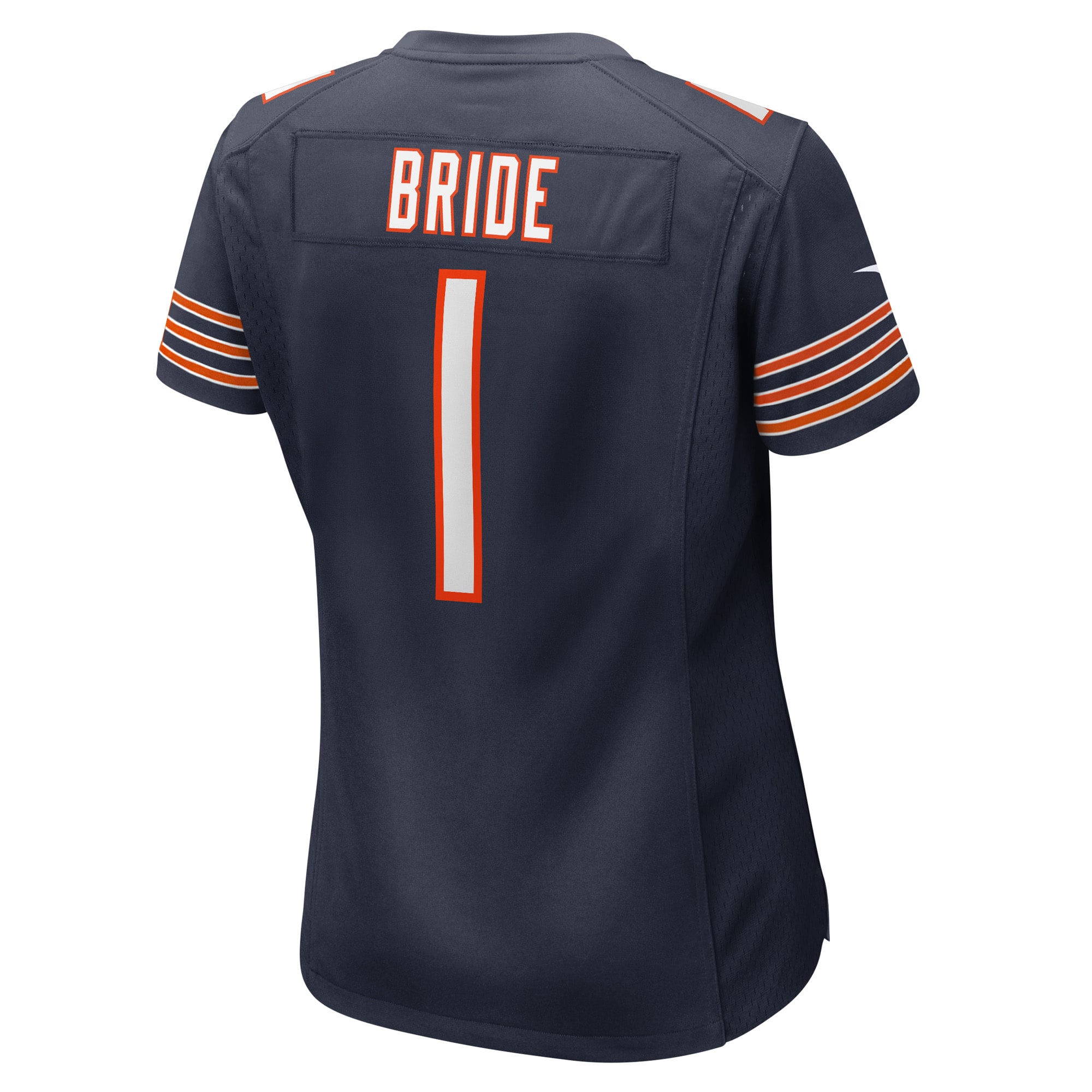 Chicago Bears Number 1 Bride Navy Game NFL Jersey Women's