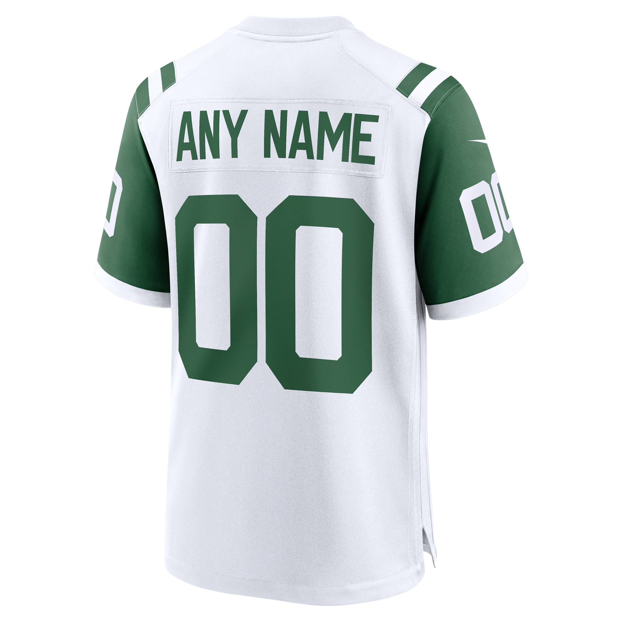 New York Jets White Classic Alternate Custom NFL Jersey Men's