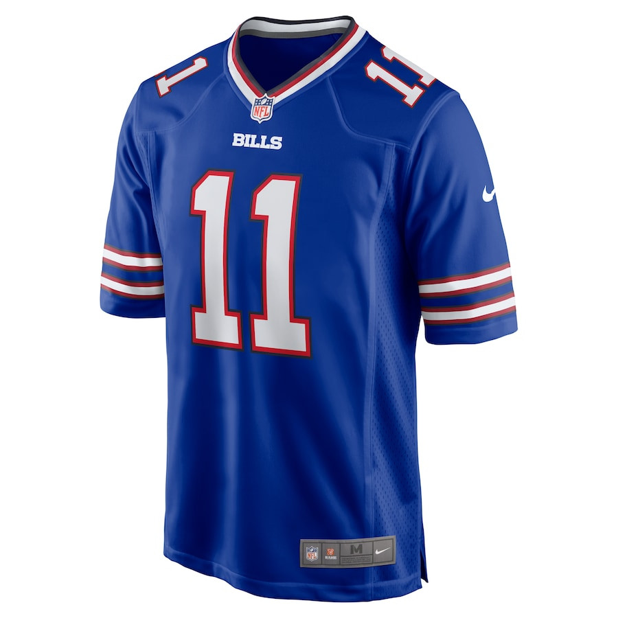 Mitchell Trubisky 11 Buffalo Bills Game Royal NFL Jersey Men's