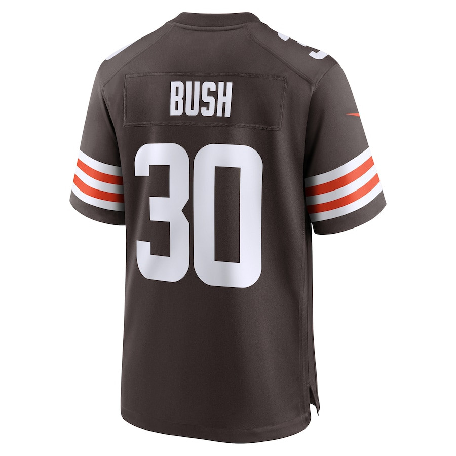 Devin Bush 30 Cleveland Browns Game Brown NFL Jersey Men's