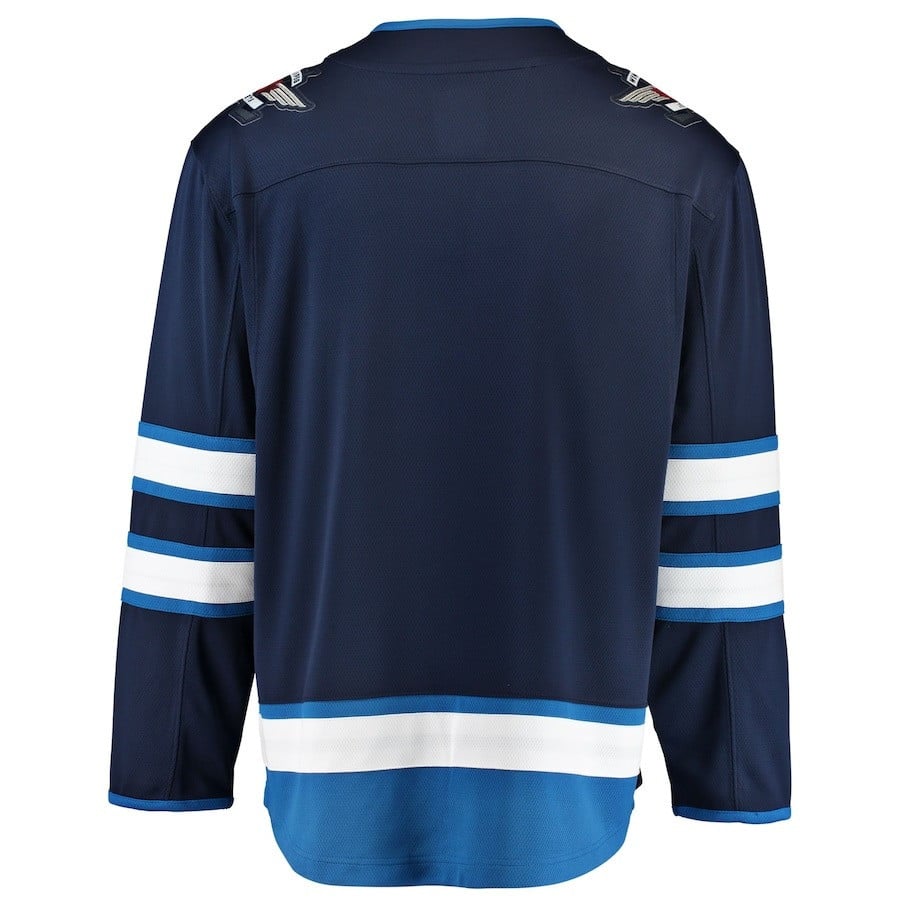 Colby Barlow #39 Winnipeg Jets 2023 Draft Home Breakaway Navy NHL Jersey Men's