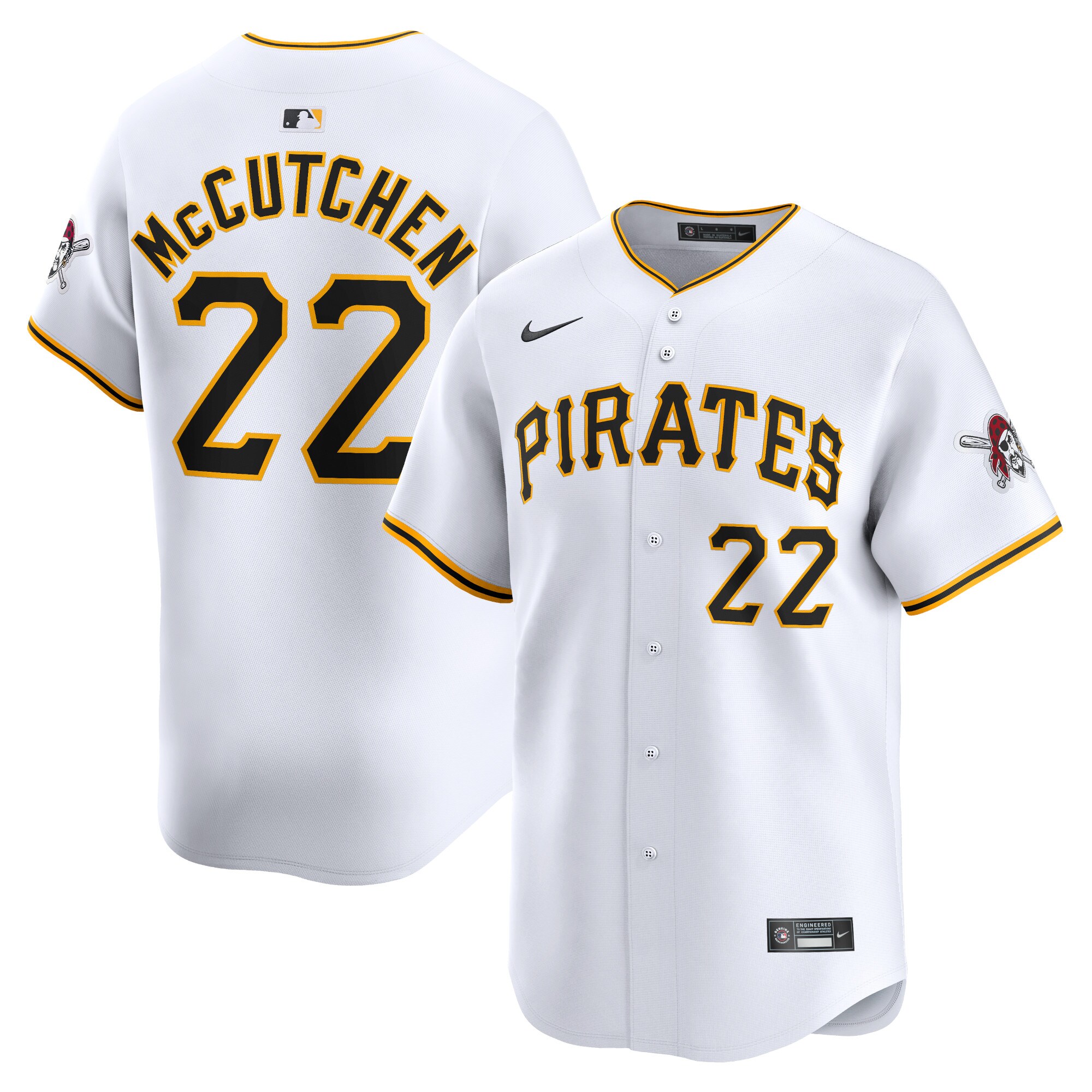 Pittsburgh Pirates Andrew McCutchen White Home Limited Player MLB Jersey Youth
