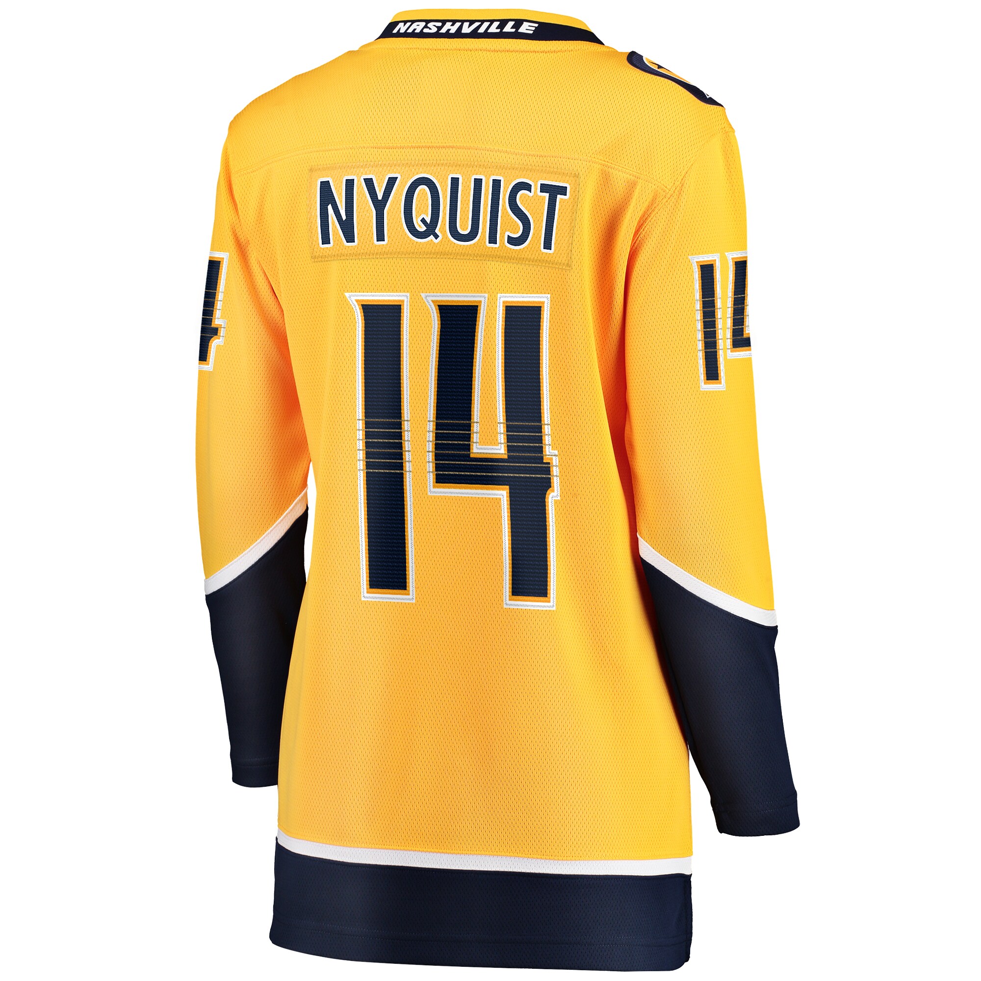 Nashville Predators Gustav Nyquist Gold Home Breakaway Player NHL Jersey Women's