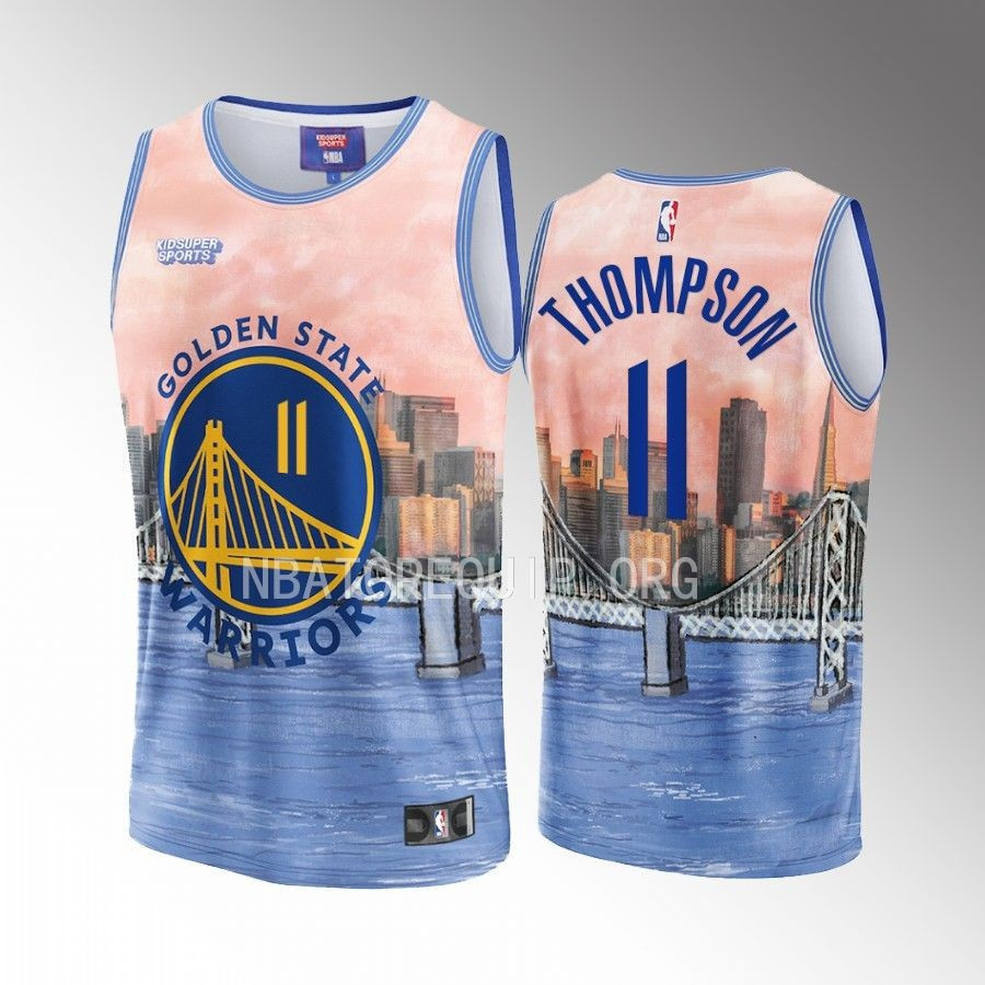 Klay Thompson 11 Golden State Warriors KidSuper Studio Unisex Hometown NBA Jersey Unisex