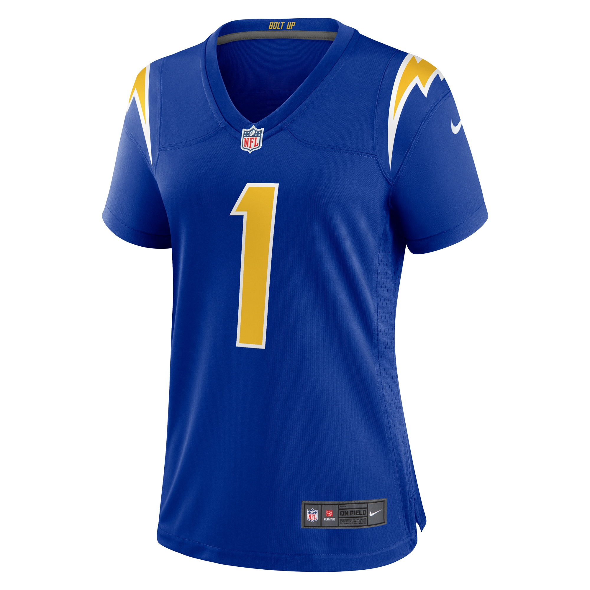 Los Angeles Chargers Quentin Johnston Royal Alternate Game NFL Jersey Women's