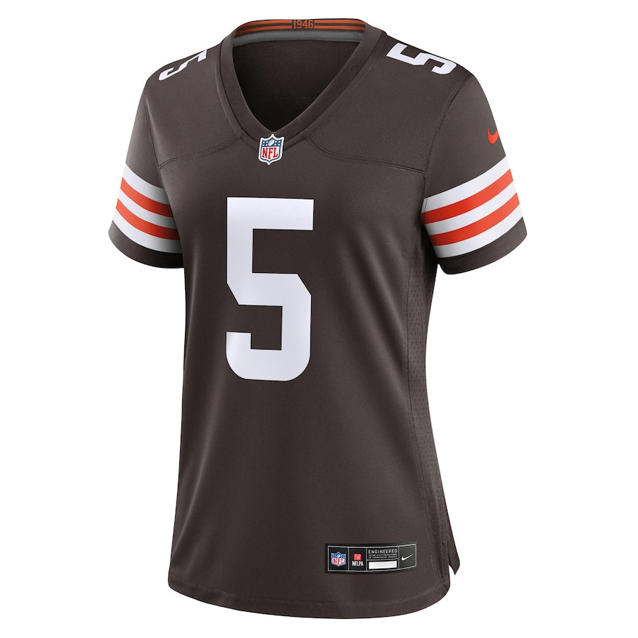 Jameis Winston 5 Cleveland Browns Game Brown NFL Jersey Women's