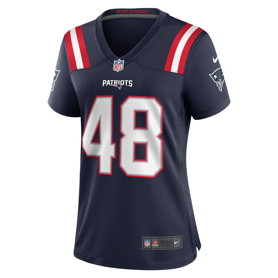 Jahlani Tavai 48 New England Patriots Game Navy NFL Jersey Women's