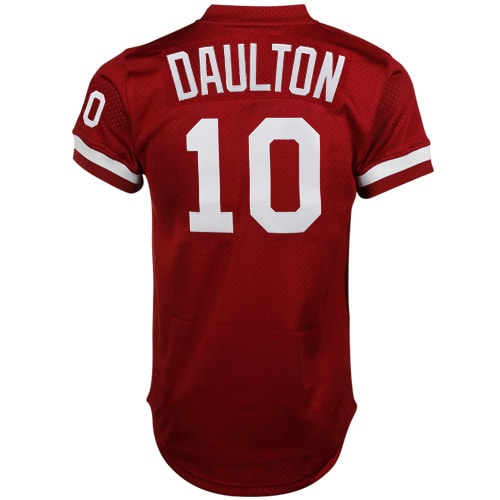 Philadelphia Phillies Darren Daulton Mitchell Ness Red Cooperstown Mesh Batting Practice MLB Jersey Men's