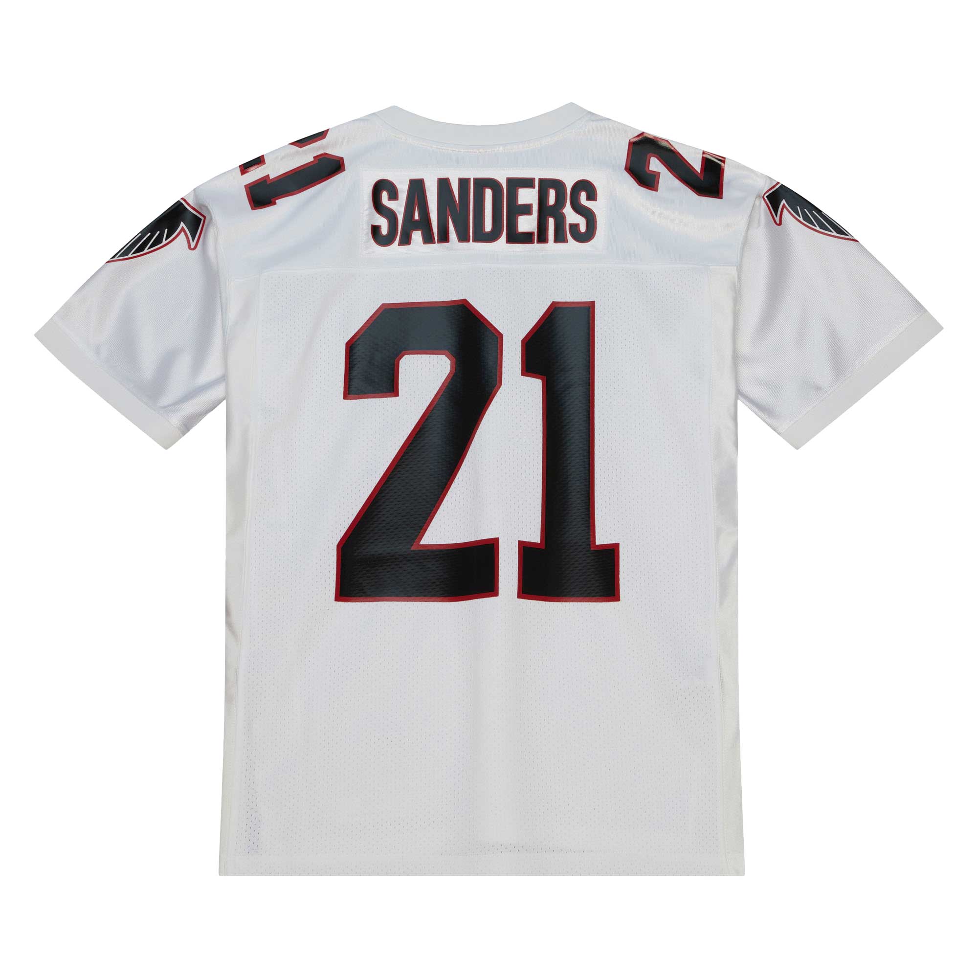 Atlanta Falcons 1991 Deion Sanders Mitchell Ness White Throwback Retired Player NFL Jersey Men's