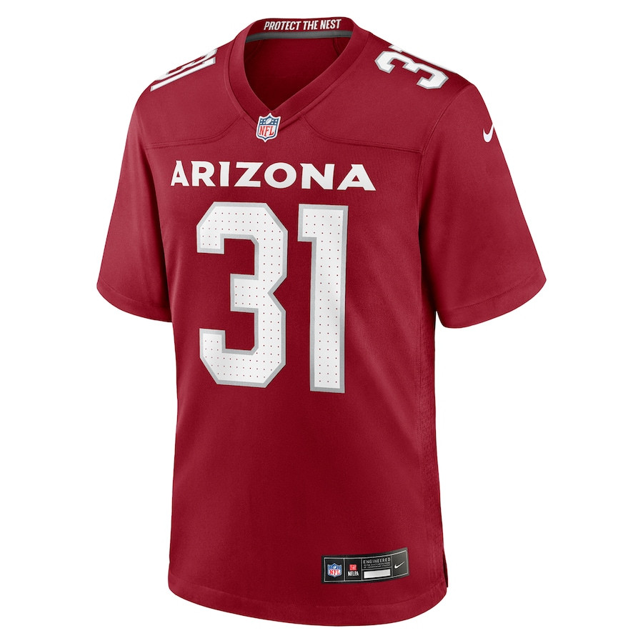 Emari Demercado 31 Arizona Cardinals Team Game Cardinal NFL Jersey Men's
