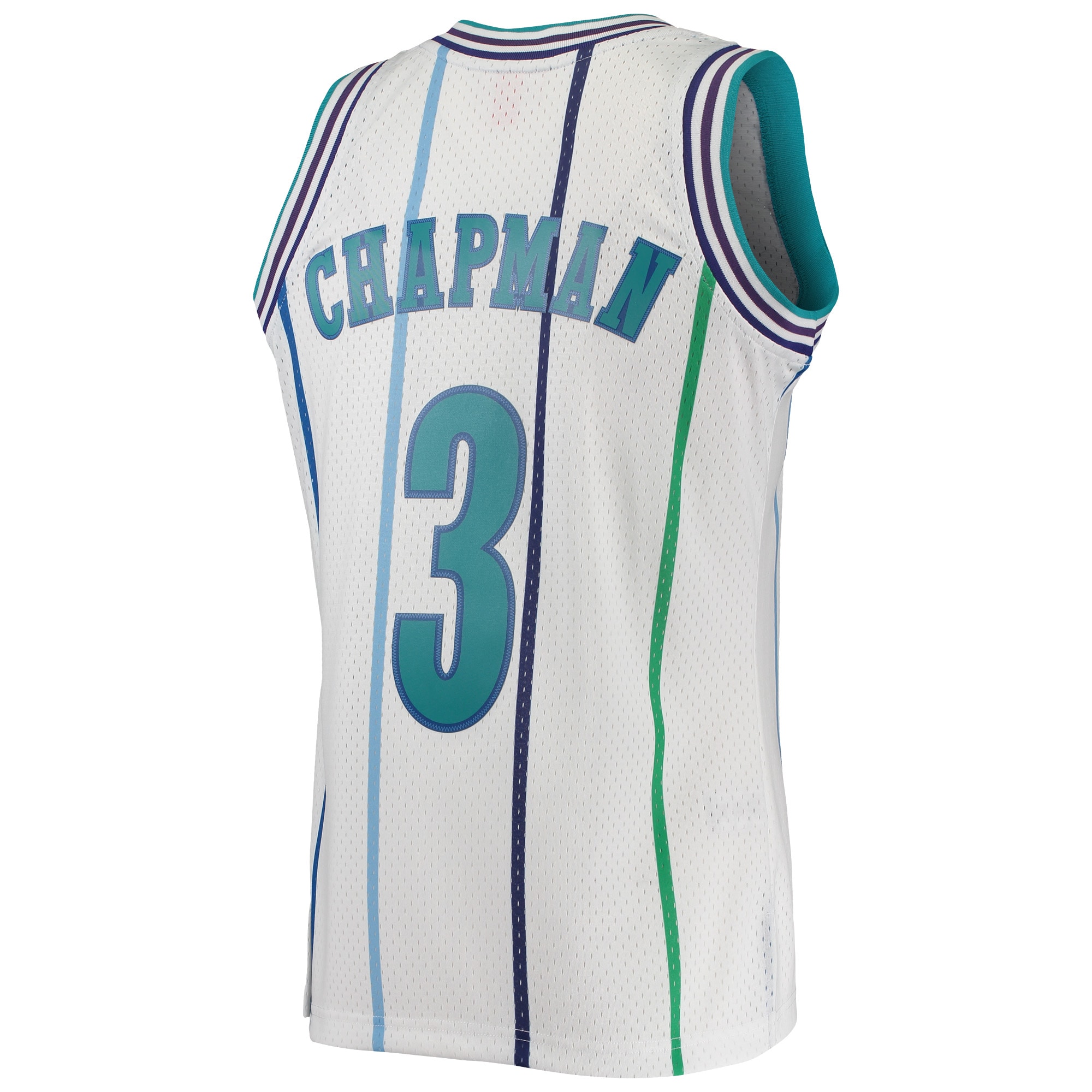 Mitchell Ness Rex Chapma White Charlotte Hornets 1988/89 Hardwood Classics Swingman NBA Jersey Men's
