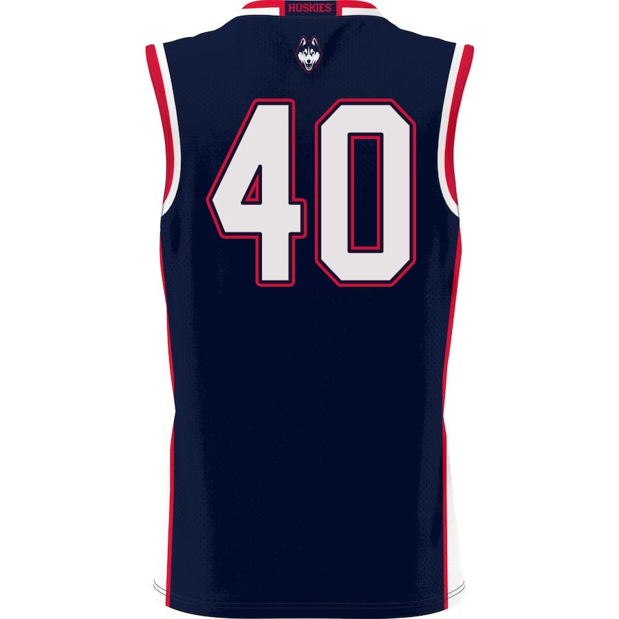 Andre Johnson Jr. 40 UConn Huskies Navy NCAA Jersey Men's