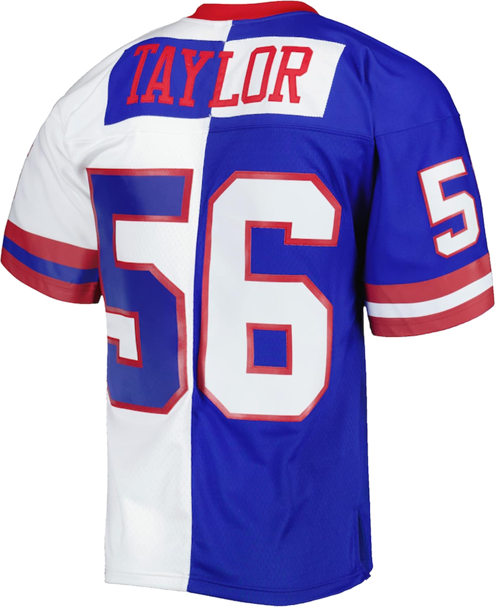 New York Giants Lawrence Taylor Mitchell Ness Royal/White 1986 Split Legacy NFL Jersey Men's
