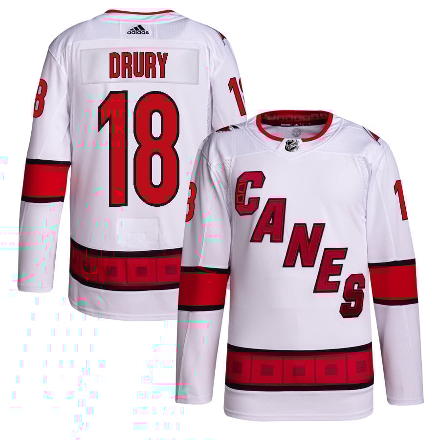Jack Drury 18 Carolina Hurricanes Away Primegreen White NHL Jersey Men's