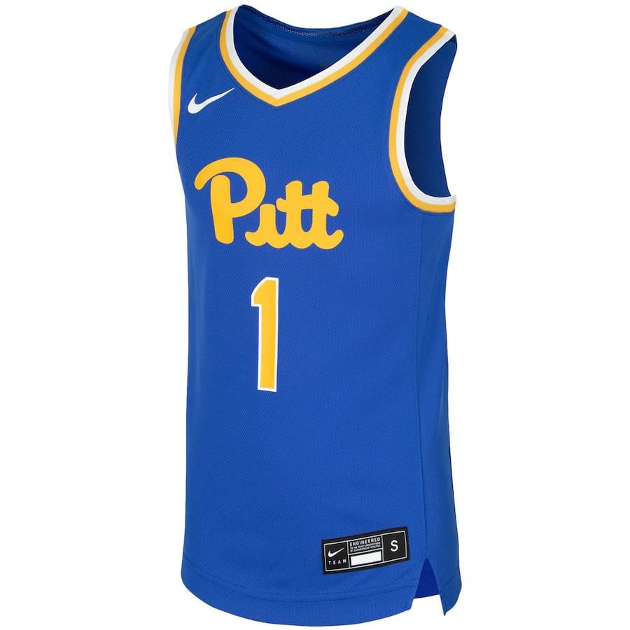 Pitt Panther Team Royal #1 NCAA Jersey Youth
