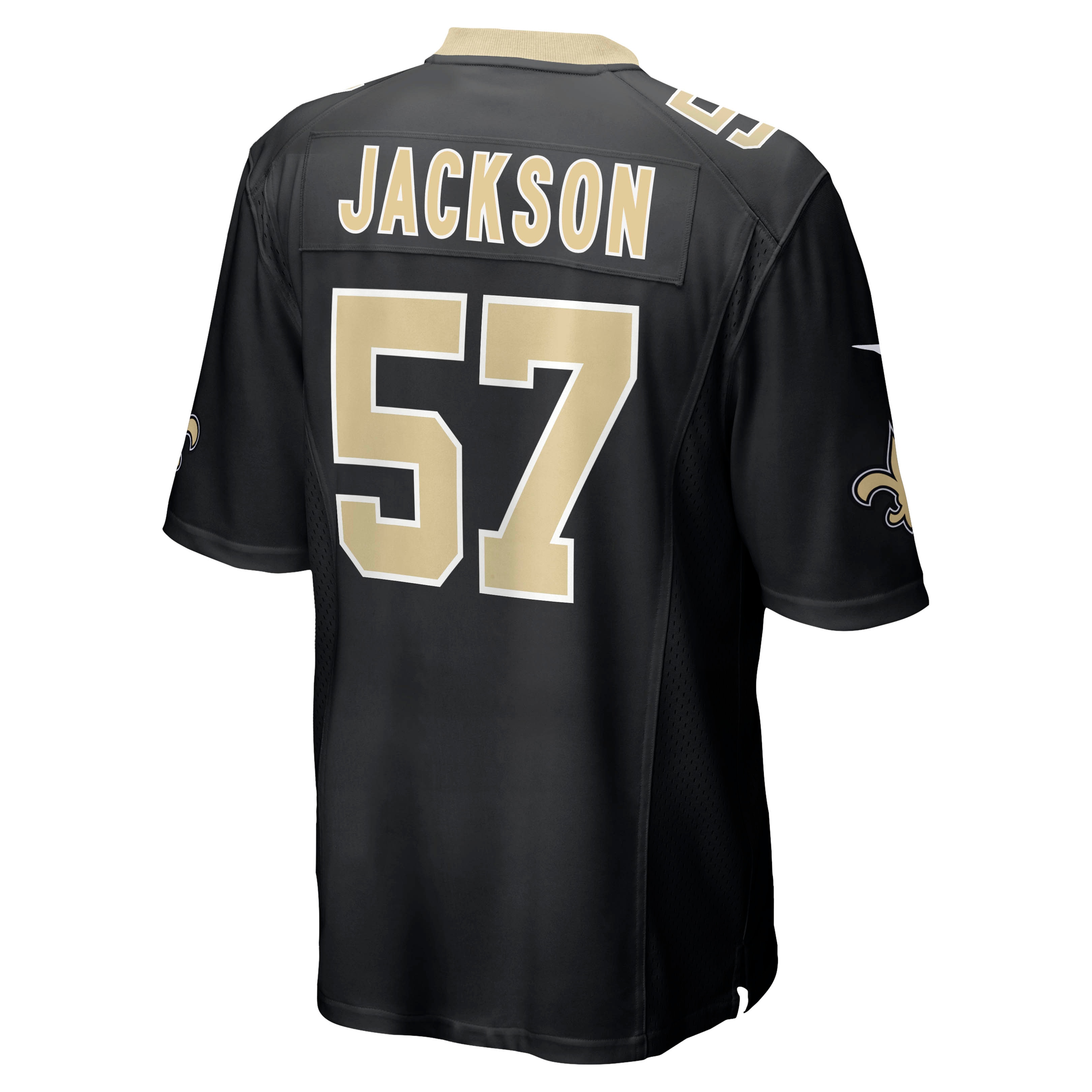 New Orleans Saints Rickey Jackson Black Retired Player NFL Jersey Men's