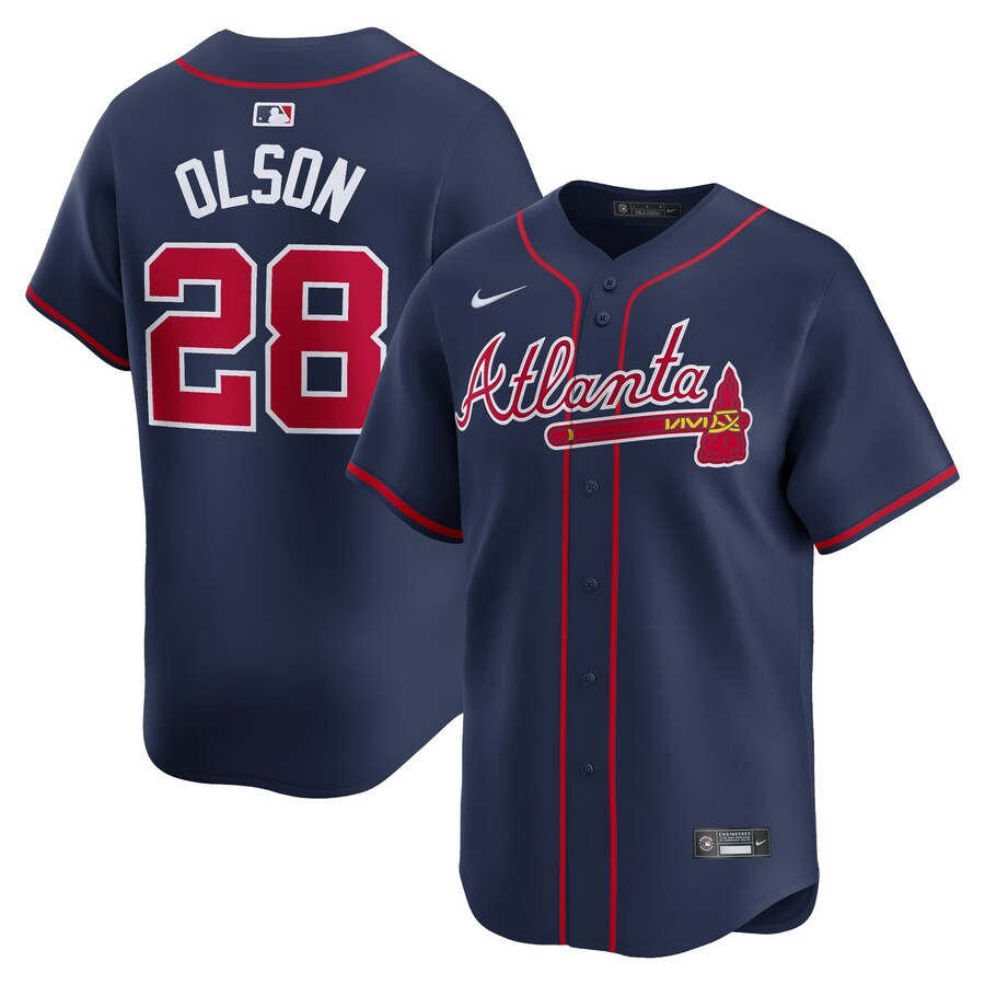 Matt Olson Atlanta Braves Alternate Limited Player Jersey Navy
