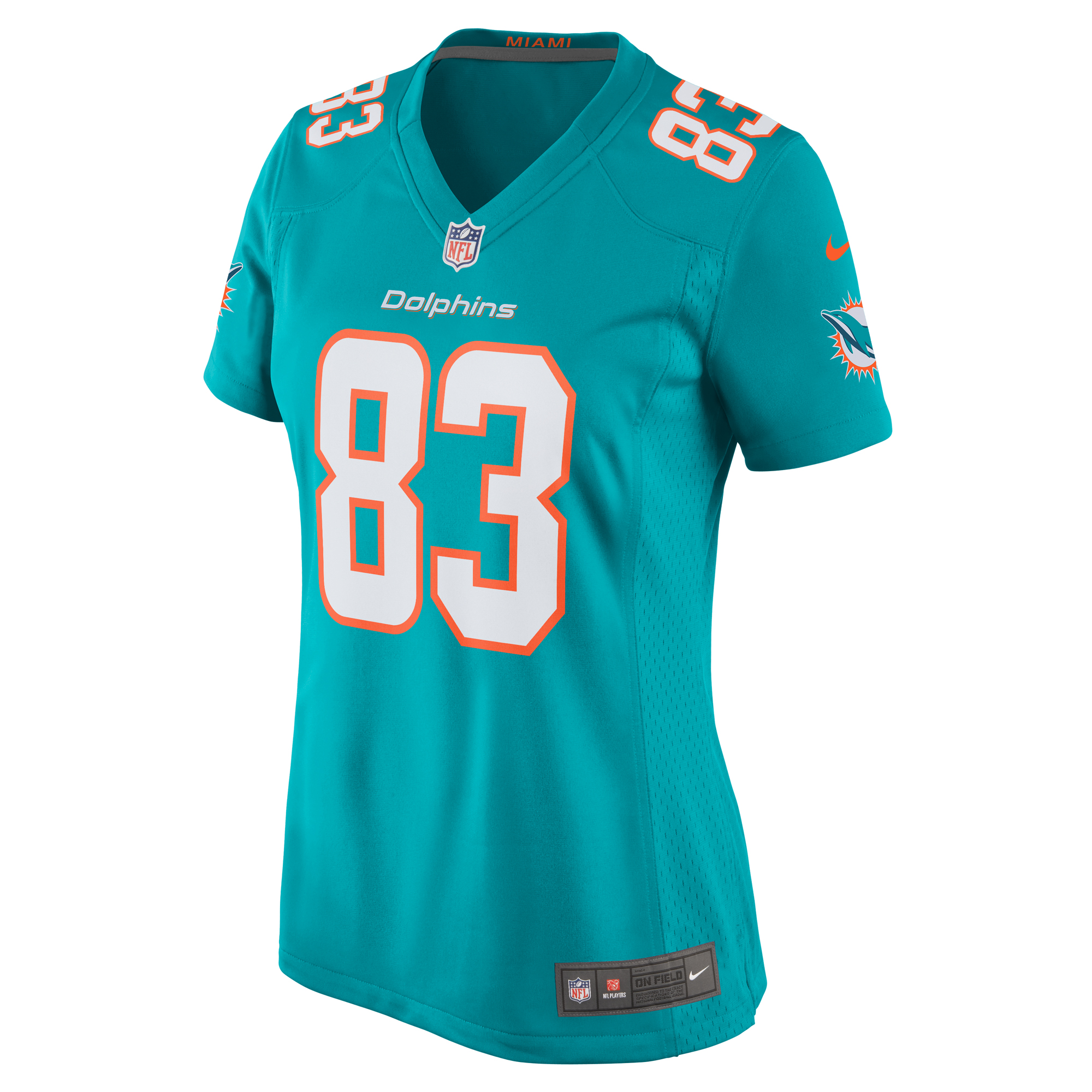 Miami Dolphins Raleigh Webb Aqua Team Game NFL Jersey Women's