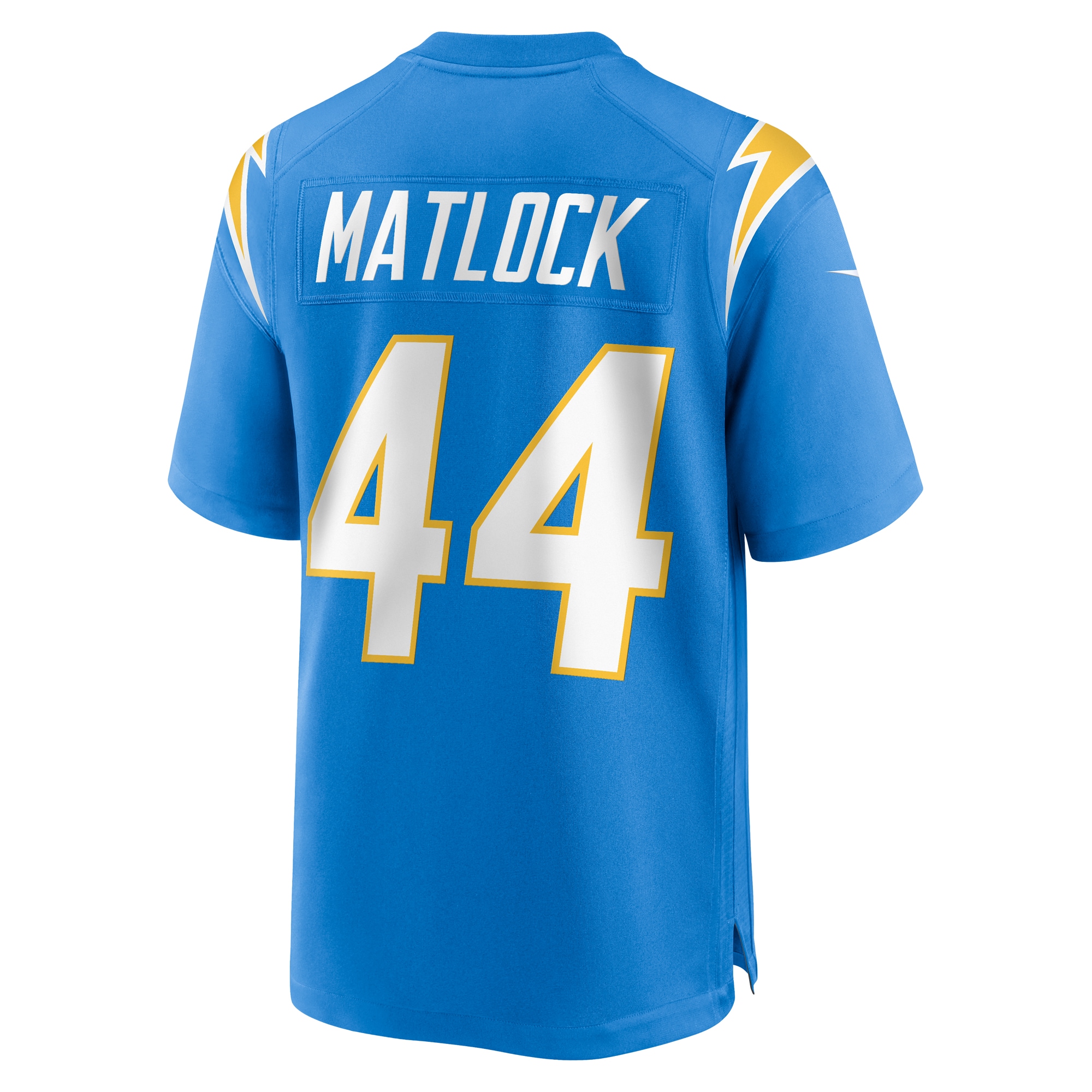 Los Angeles Chargers Scott Matlock Powder Blue Team Game NFL Jersey Men's