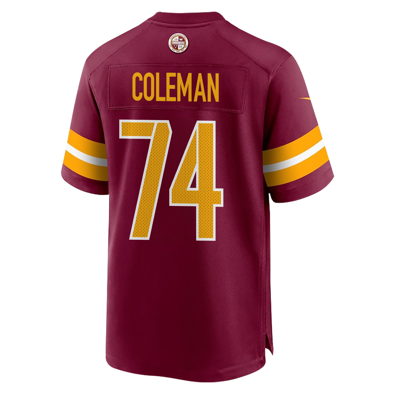 Brandon Coleman 74 Washington Commanders Super Bowl LIX Champions Patch New Orleans The Ultimate Showdown' EMBROIDERED Game Burgundy NFL Jersey Men's