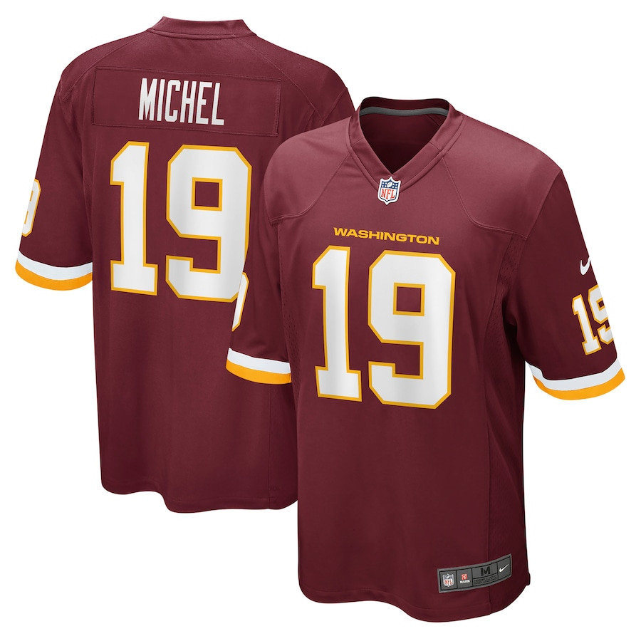 Marken Michel 19 Washington Commanders Team Game Burgundy NFL Jersey Men's