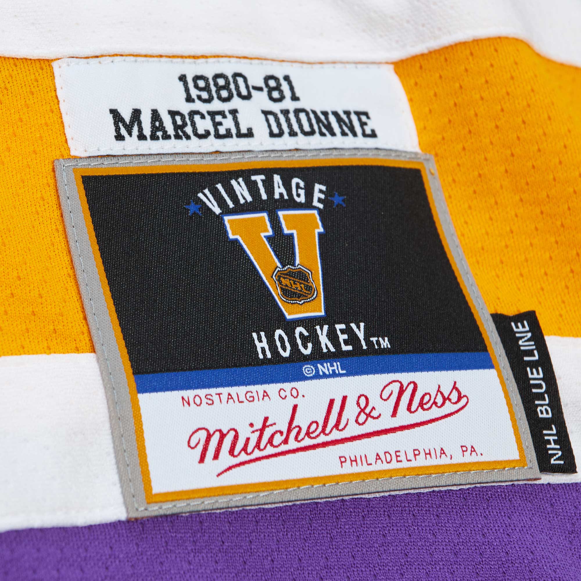 Los Angeles Kings Marcel Dionne Mitchell Ness Purple 1980/81 Blue Line Player NHL Jersey Men's