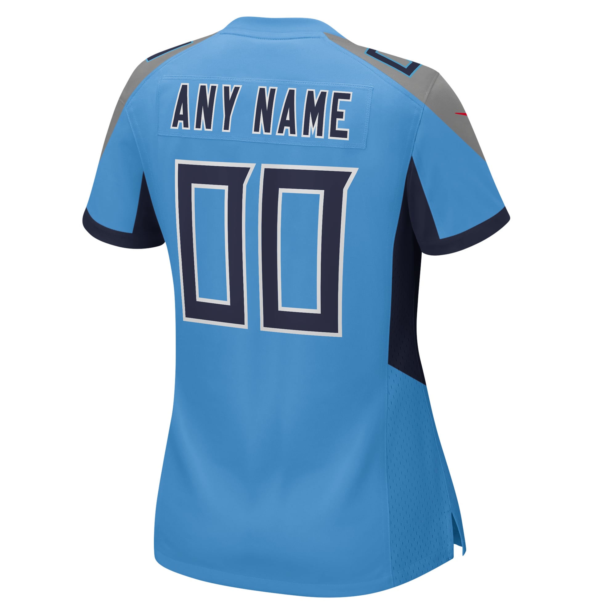 Light Blue Tennessee Titans Alternate Custom Game NFL Jersey Women's