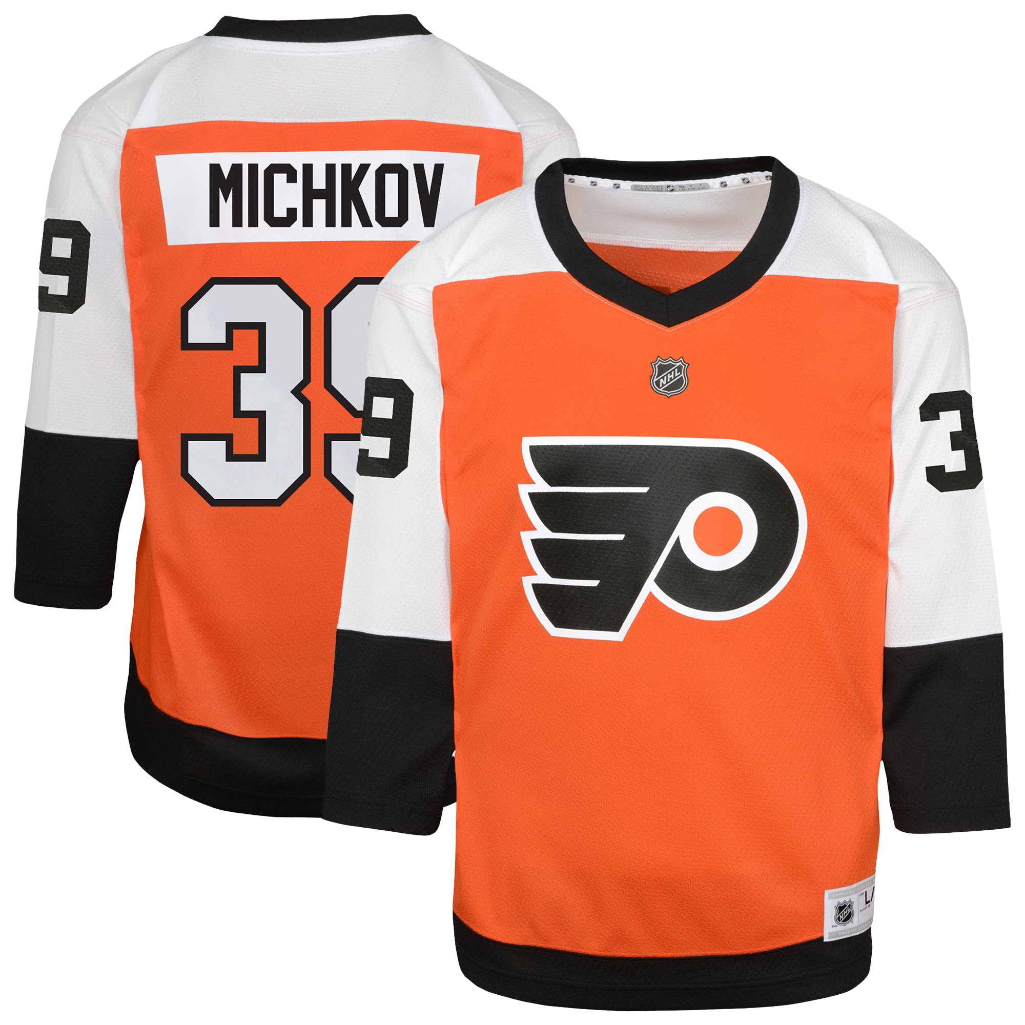 Philadelphia Flyers Matvei Michkov Orange Home Player NHL Jersey Youth