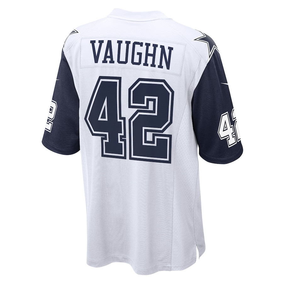 Deuce Vaughn 42 Dallas Cowboys Alternate Game White NFL Jersey Men's