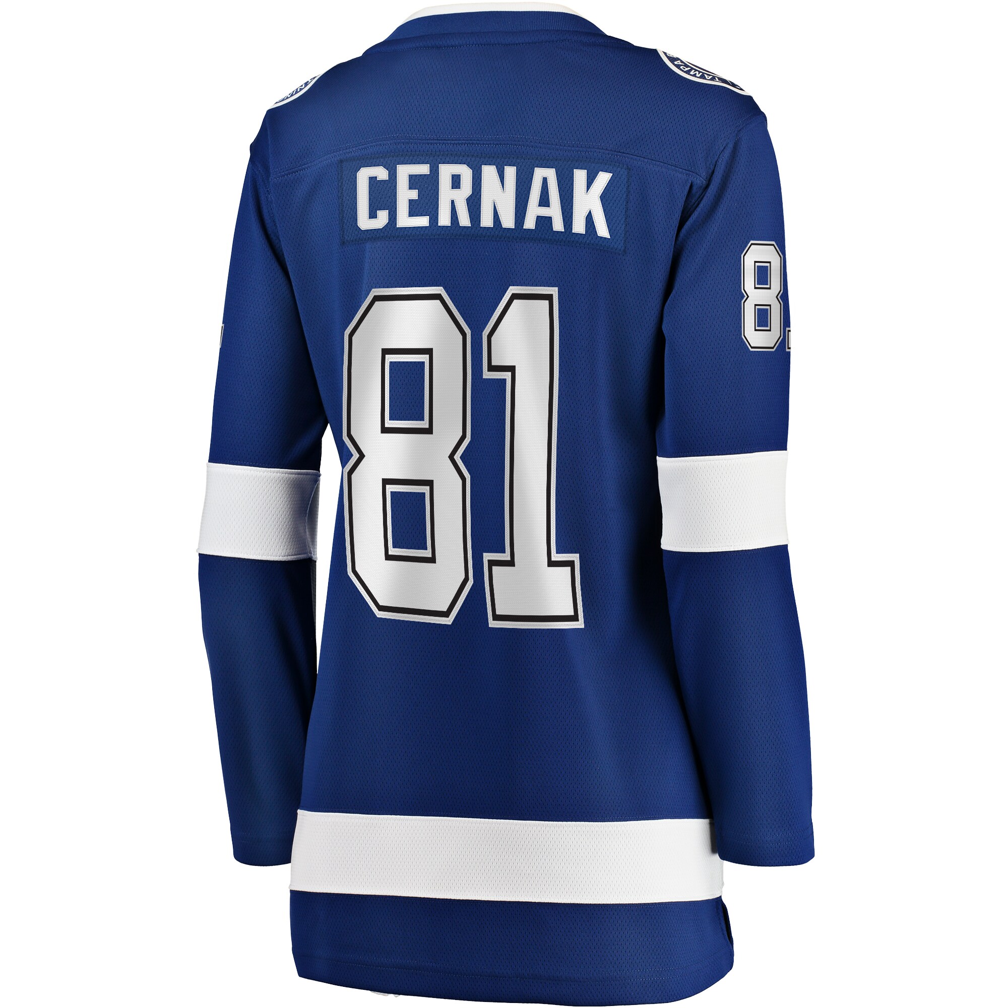 Tampa Bay Lightning Erik Cernak Blue Home Breakaway Player NHL Jersey Women's