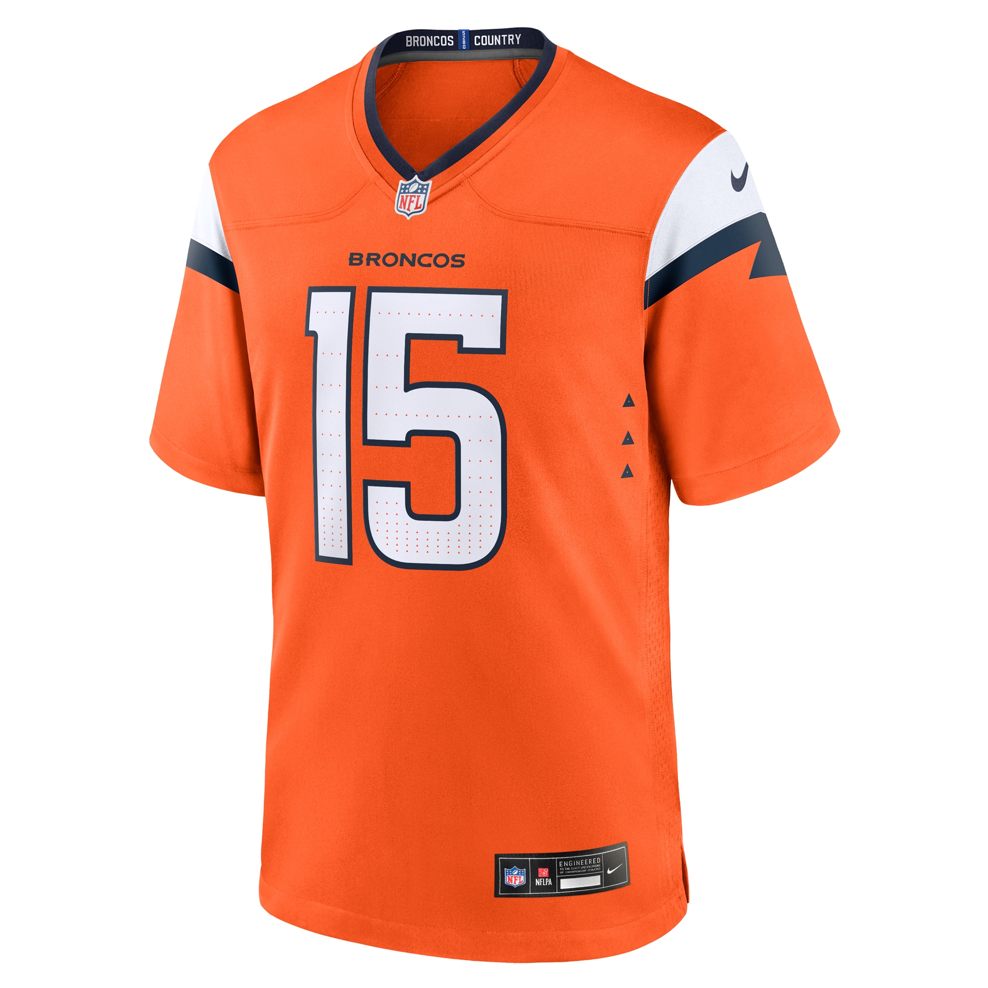 Denver Broncos Nik Bonitto Orange Team Game NFL Jersey Men's