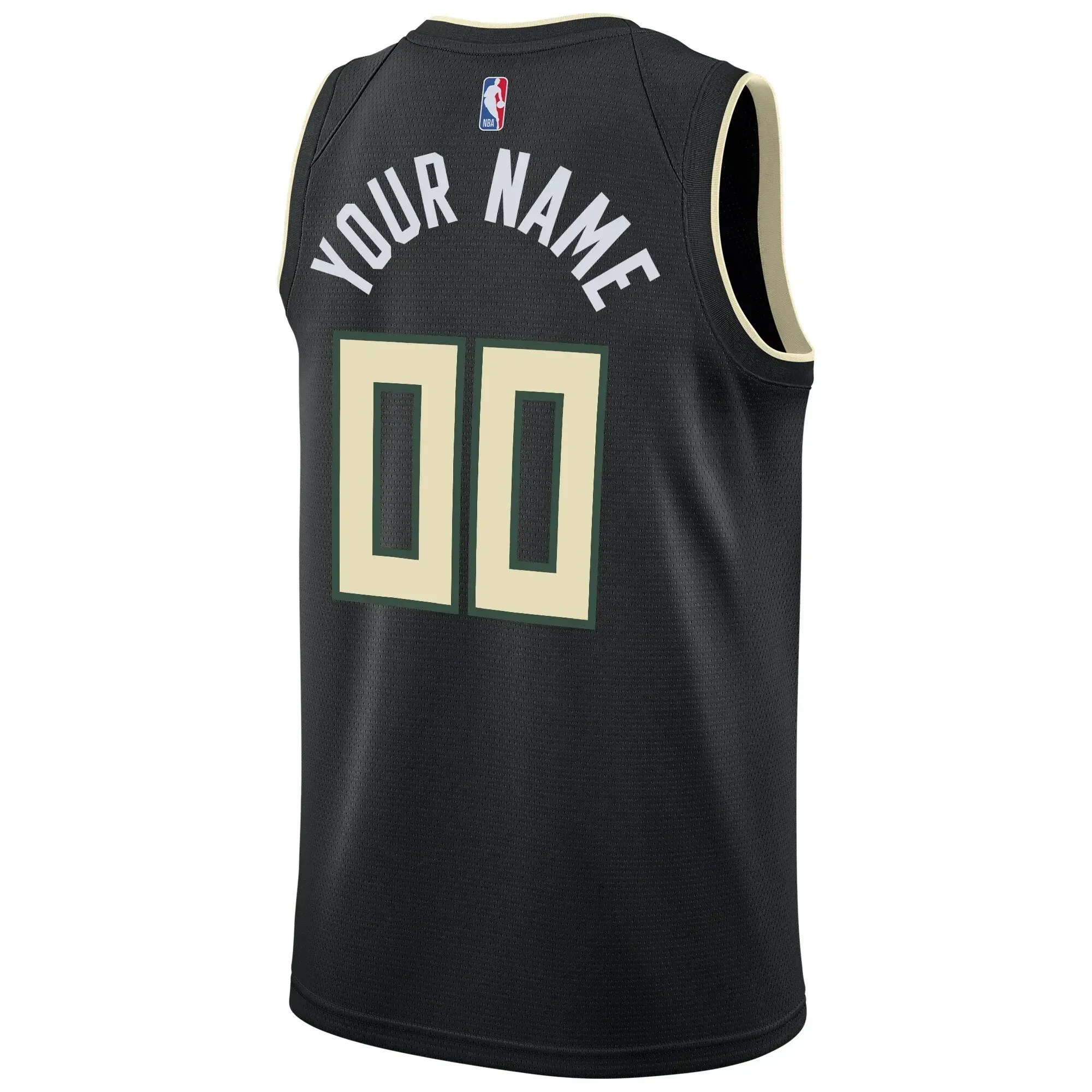 Milwaukee Bucks Swingman Custom Statement Edition Black NBA Jersey Men's