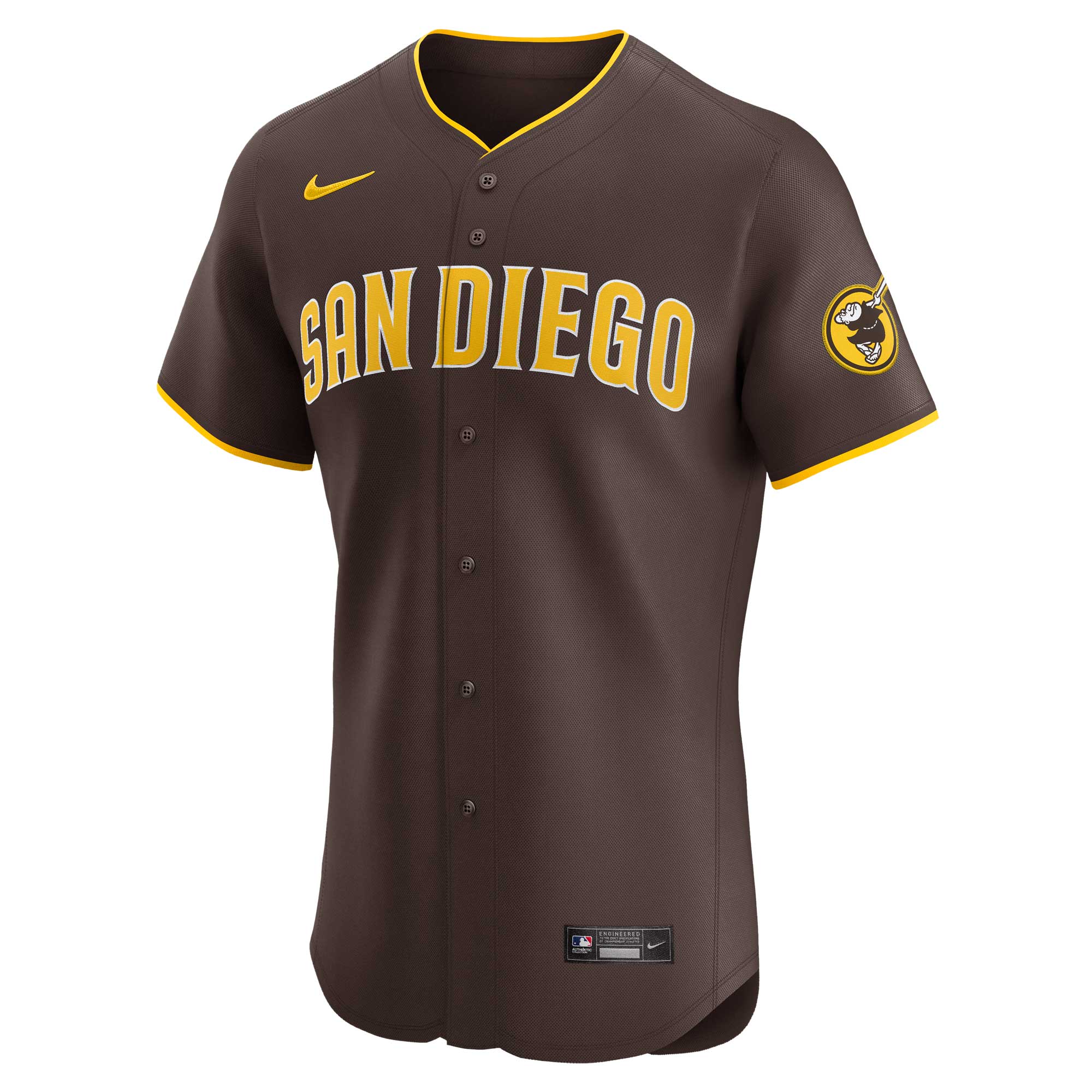 San Diego Padres Manny Machado Brown Road Elite Player MLB Jersey Men's