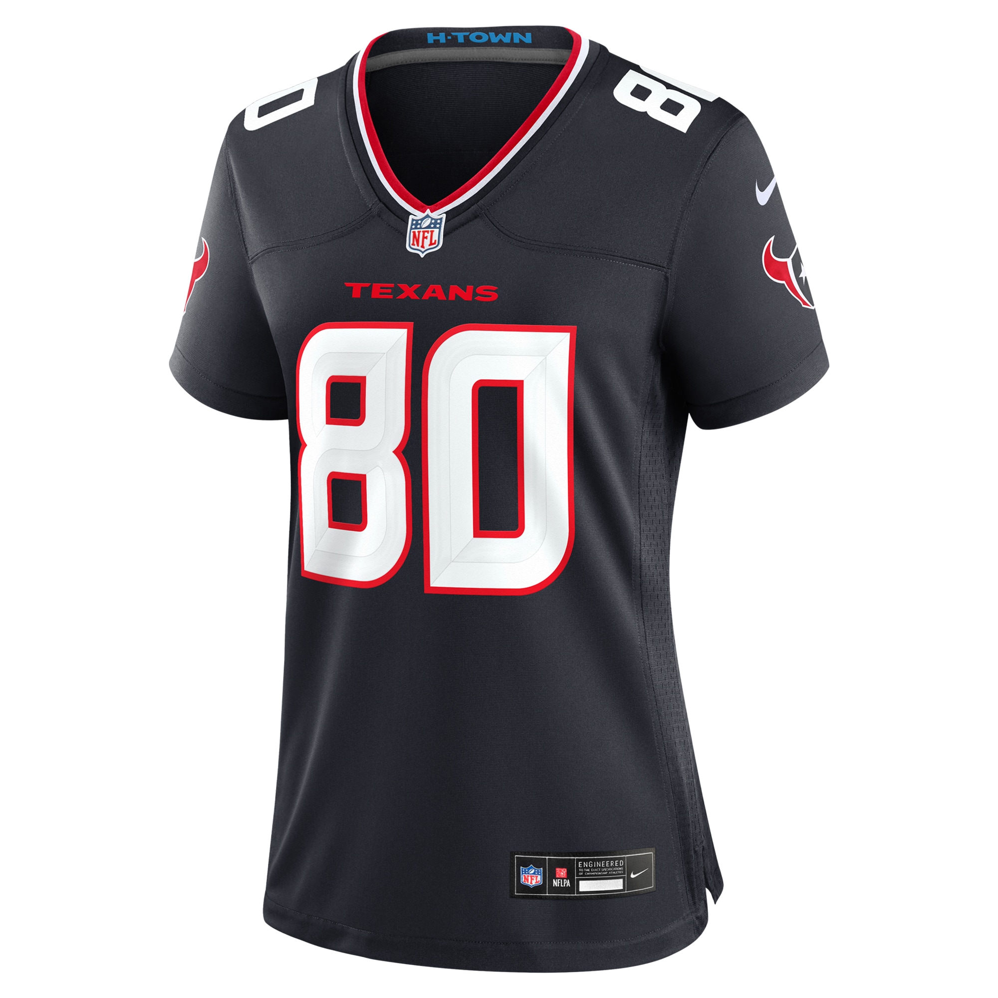 Houston Texans Andre Johnson Navy Team Retired Player Game NFL Jersey Women's