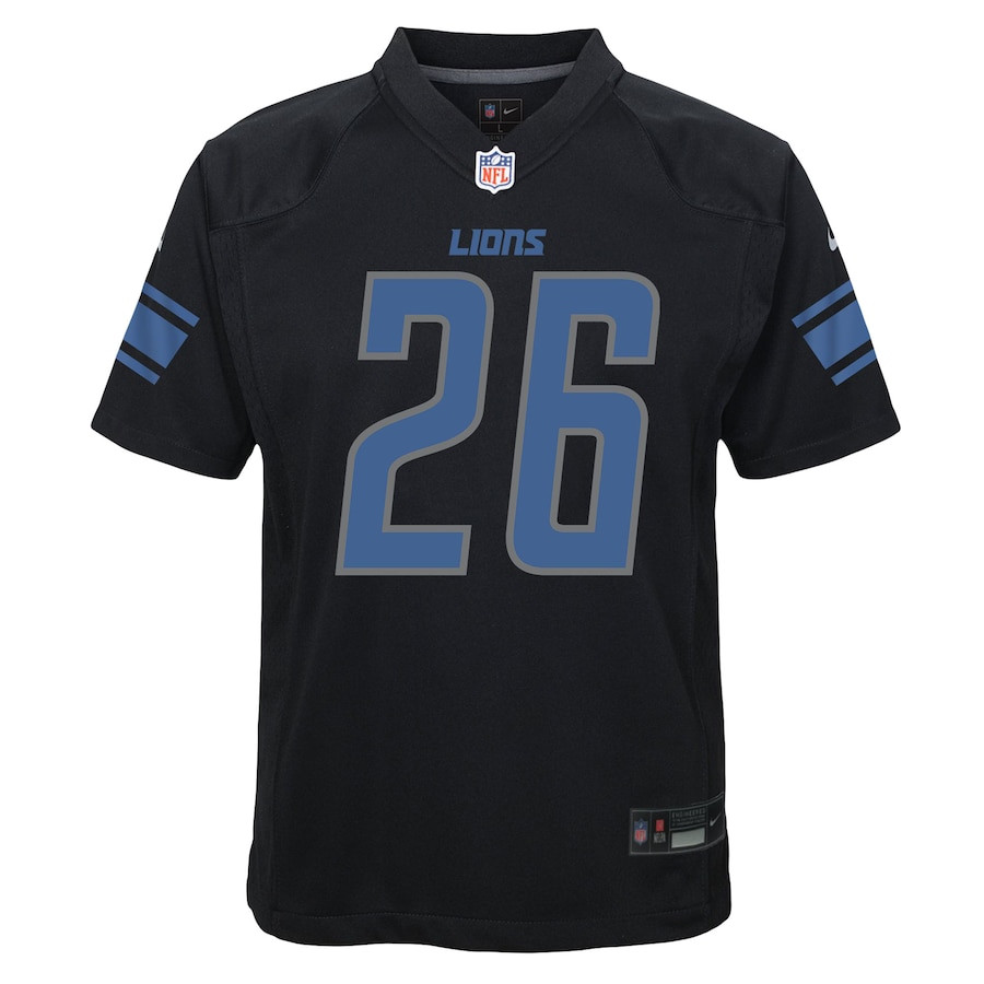 Jahmyr Gibbs 26 Detroit Lions Fashion Game Black NFL Jersey Youth