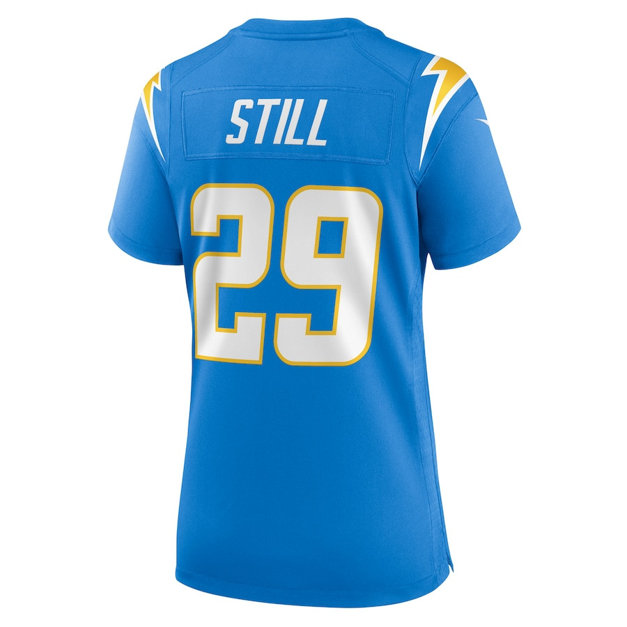 Tarheeb Still 29 Los Angeles Chargers Game Powder Blue NFL Jersey Women's