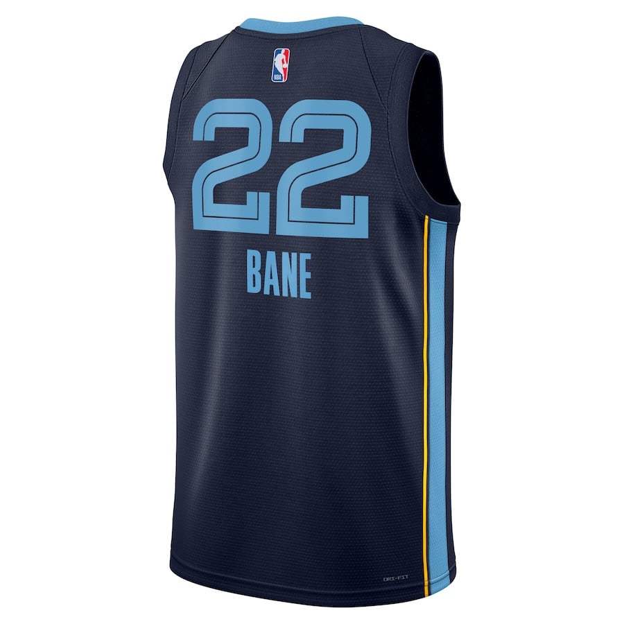 Desmond Bane 22 Memphis Grizzlies Unisex Swingman Badge Player Icon Edition Navy NBA Jersey Unisex